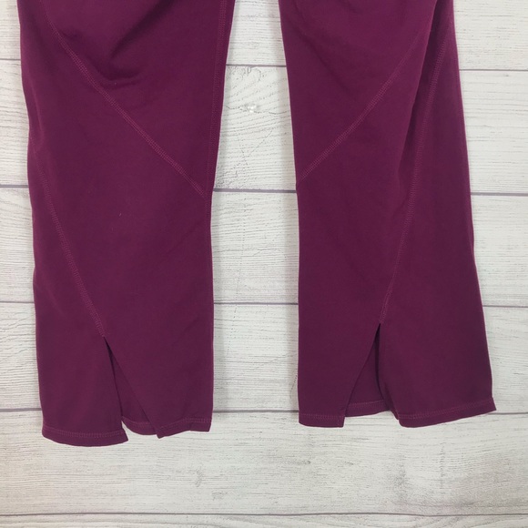 Athleta Burgundy Power Ananda Capri Yoga Pants - Picture 5 of 7
